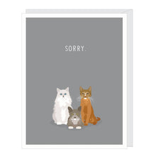 Load image into Gallery viewer, Sorry Cats Pet Sympathy Card
