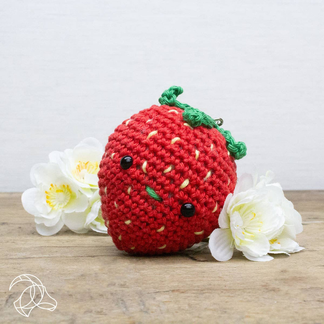 DIY Crochet Kit - Strawberry Bag Hanger