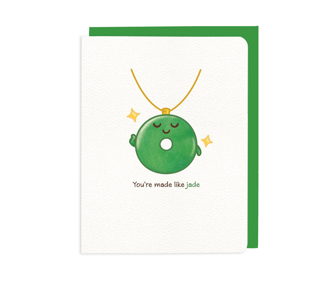 You're Made Like Jade – Jade Necklace card