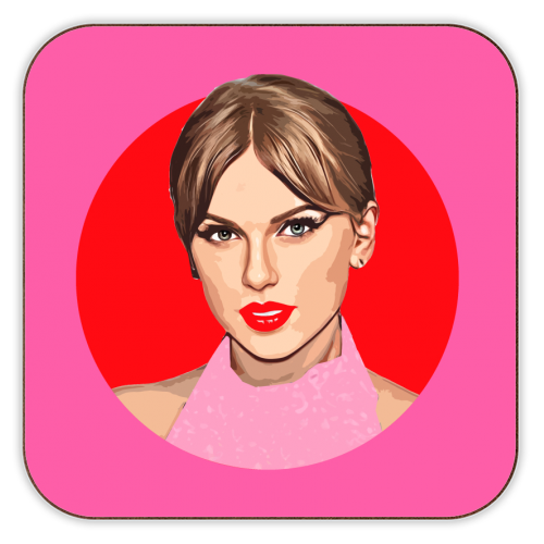 Coasters 'Red lips' by DOLLY WOLFE