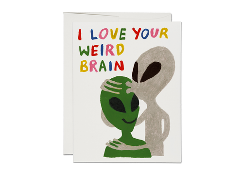 Alien Love  greeting card - Front & Company: Gift Store