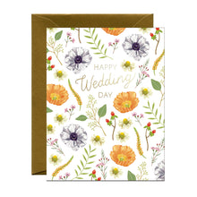 Load image into Gallery viewer, Flower Wedding Congratulations Card *Foil Stamped*
