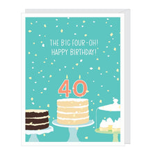 Load image into Gallery viewer, Number 40 Fortieth Birthday Card
