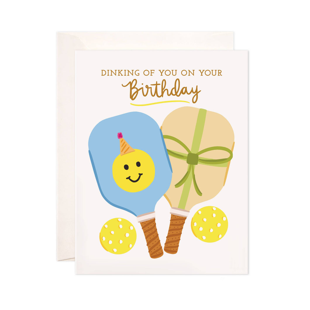 Pickleball Birthday Greeting Card - Birthday Card
