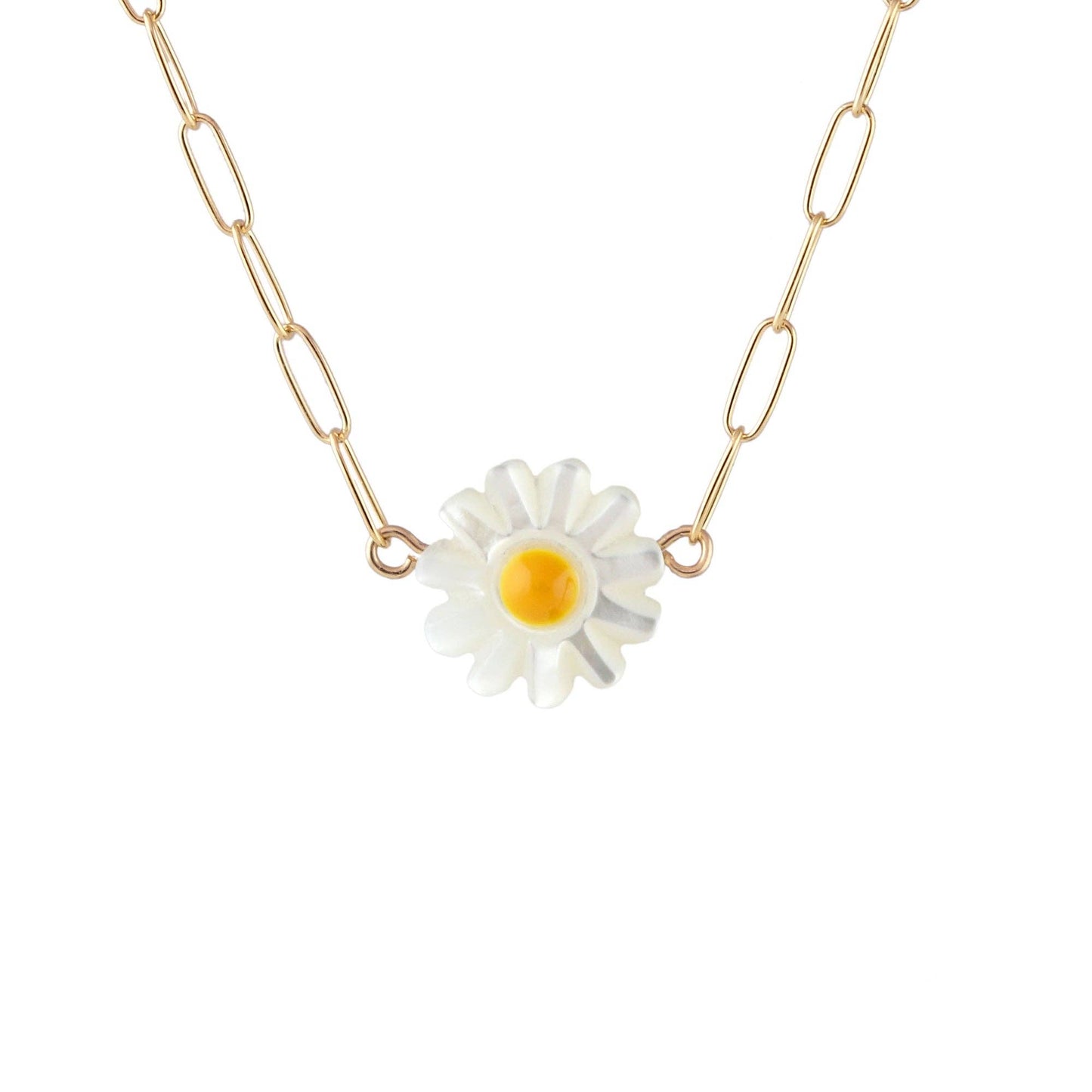 Mother of Pearl Daisy Chain Necklace