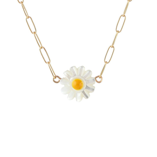 Mother of Pearl Daisy Chain Necklace