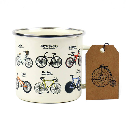 Enamel Mug - Bikes