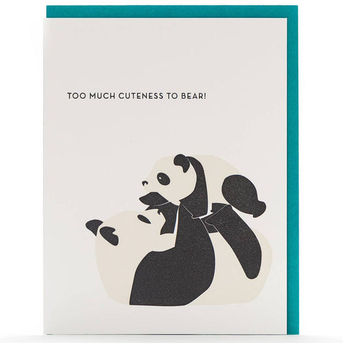 Panda Modern Baby Card - Front & Company: Gift Store