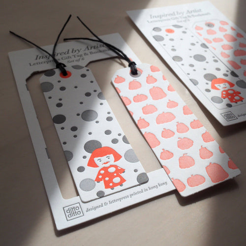 inspired by artist - letterpress gift tags / bookmark (set o - Front & Company: Gift Store