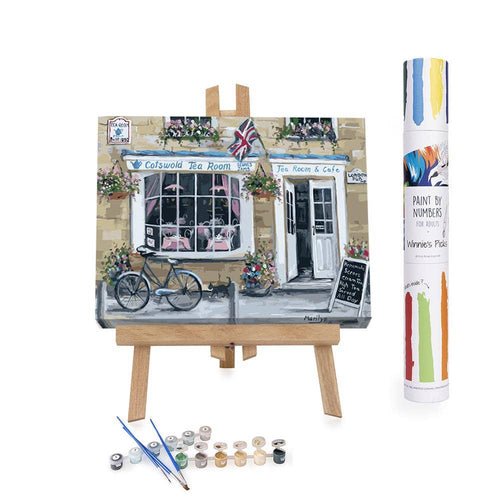 Cotswold Tea Room - DIY Paint by Numbers Kit - Front & Company: Gift Store