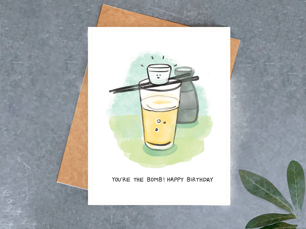 You're the Bomb Birthday Card