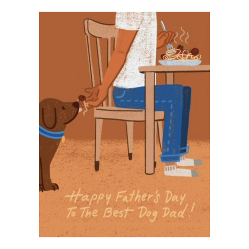 Begging Dog Dad Father's Day Card - Front & Company: Gift Store