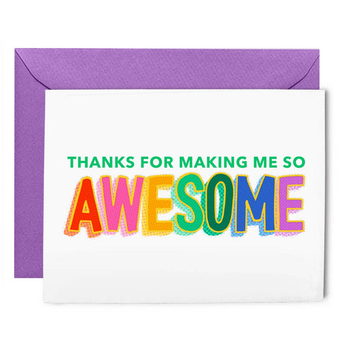 Thank you for making me awesome card - Front & Company: Gift Store