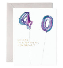 Load image into Gallery viewer, Helium 40 | 40th Birthday Greeting Card
