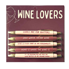Load image into Gallery viewer, Wine Lovers Pen Set (funny, wine, winery, gift, unique)
