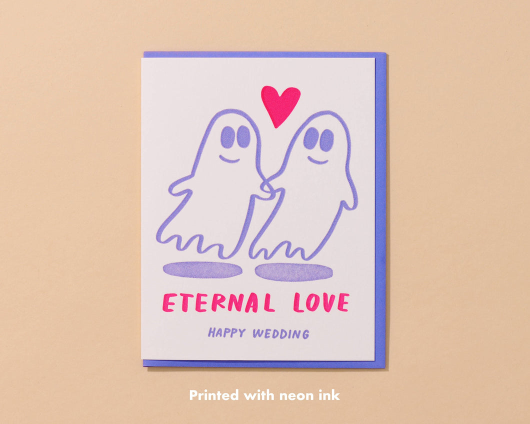 Eternal Love Letterpress Wedding Card