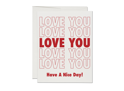 Grocery Bag love greeting card - Front & Company: Gift Store
