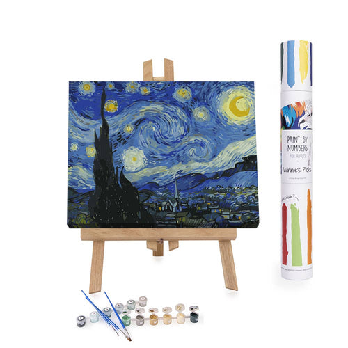 Starry Night, by Vincent van Gogh - DIY Paint By Numbers Kit - Front & Company: Gift Store