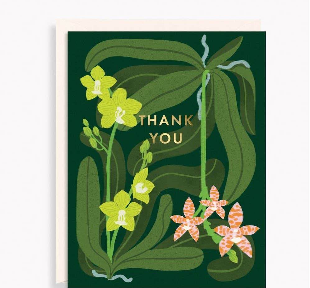 Orchids Thank You Card Set