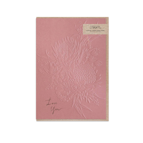 Terracotta Love You Card - Front & Company: Gift Store