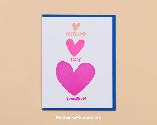 Tomorrow Anniversary Letterpress Greeting Card - Front & Company: Gift Store