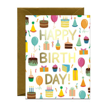 Load image into Gallery viewer, Birthday Things Birthday Card *Foil Stamped*
