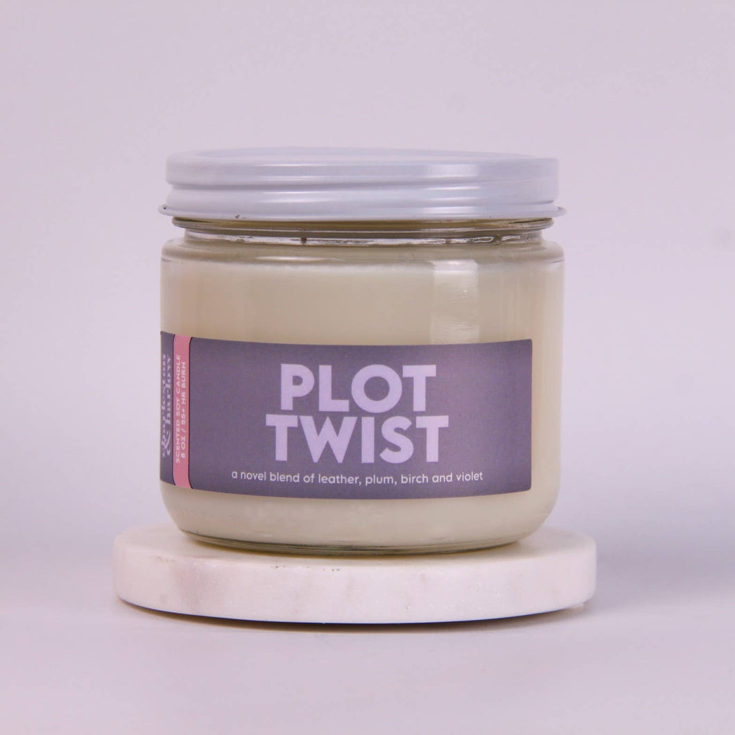 2-Wick #TBR PLOT TWIST Scented Soy Wax Candle