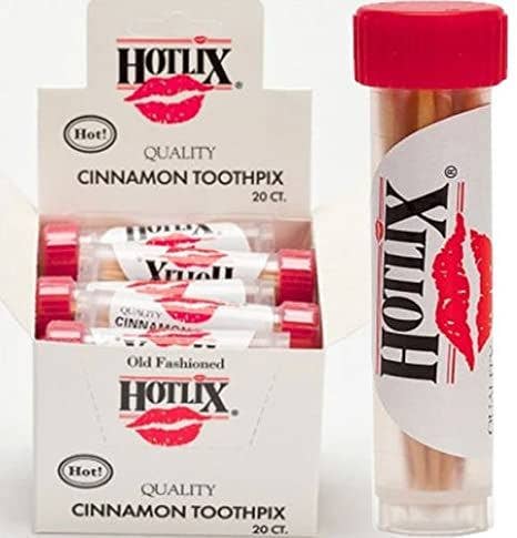 Hotlix Cinnamon Flavored Toothpicks, Nostalgic Treat - Front & Company: Gift Store