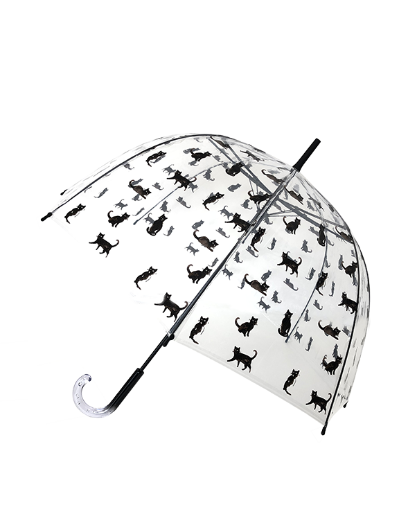 Cat Bell Transparent Umbrella