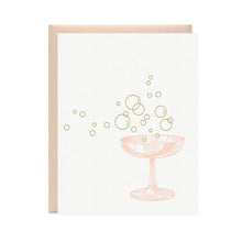 Load image into Gallery viewer, Champagne Bubbles Greeting Card
