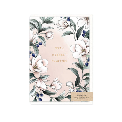 Magnolia With Deepest Sympathy Card - Front & Company: Gift Store