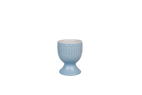 Porcelain egg holder LOVE in pastel blue color Isabelle Rose - Front & Company: Gift Store