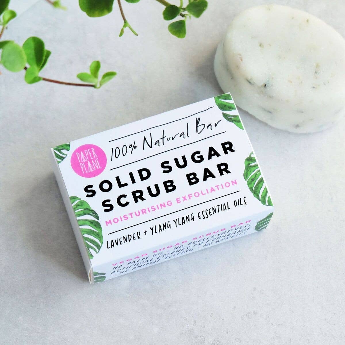 Lavender & Ylang Ylang Sugar Scrub Bar 100% Natural Vegan