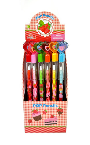 Strawberry Multi-Point Pencils - Front & Company: Gift Store
