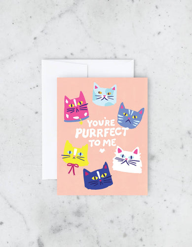 Purrfect To Me Card - Front & Company: Gift Store