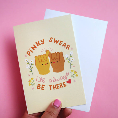 Pinky Swear Greeting Card - Front & Company: Gift Store