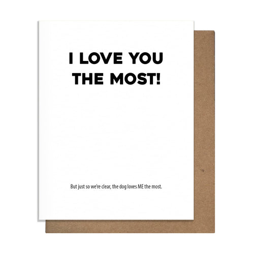 Loves Me Dog - Love Card - Front & Company: Gift Store