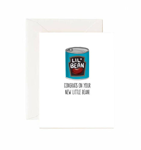 Congrats On Your New Little Bean - Greeting Card - Front & Company: Gift Store
