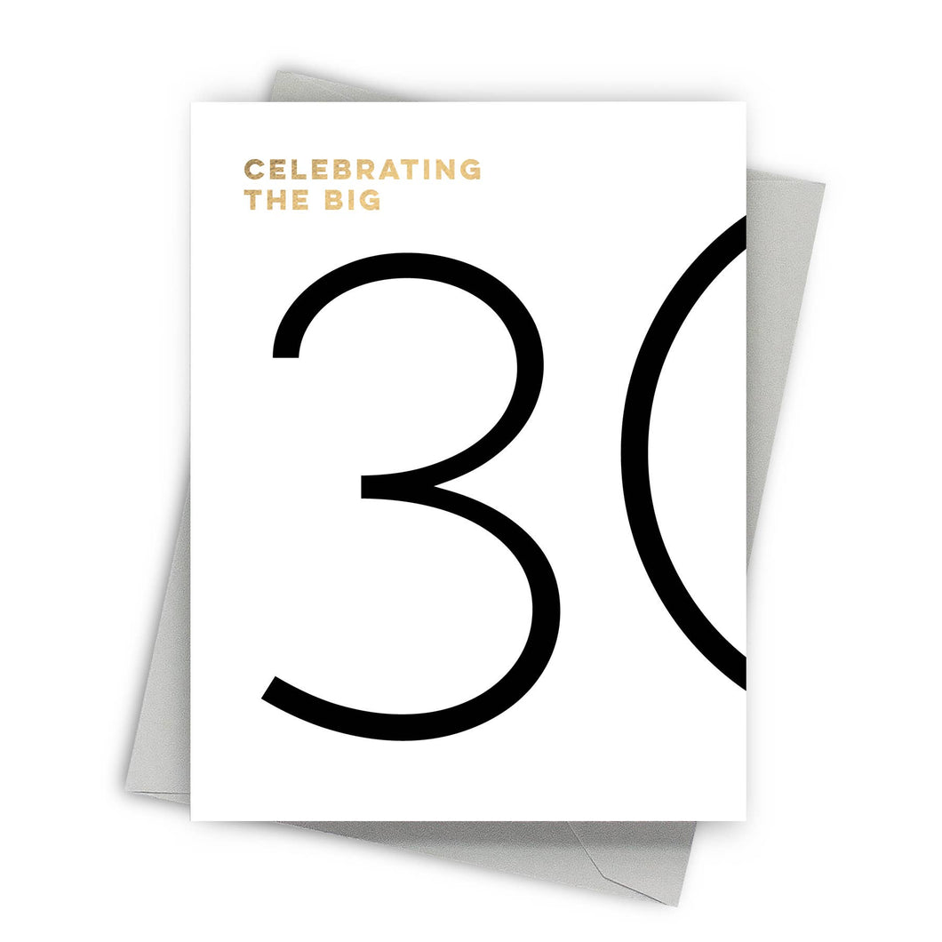 The Big 30 – 30th Birthday Card