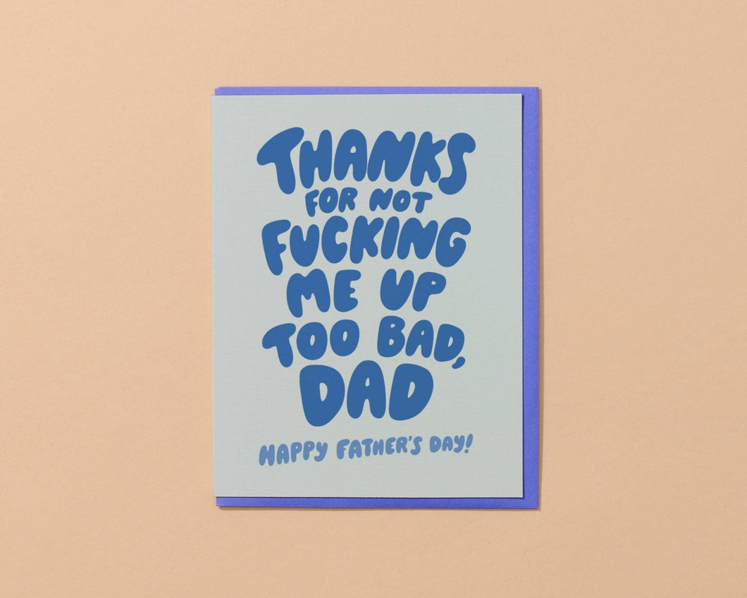 Thanks Dad Funny Father's Day Card