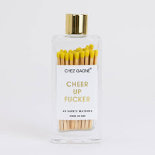Load image into Gallery viewer, Cheer Up Fucker - Glass Bottle Matches
