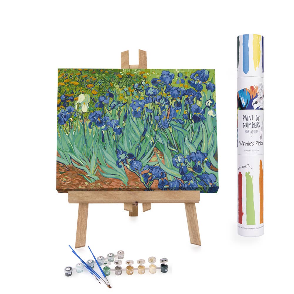 Irises, by Vincent van Gogh - Self-care Paint by Numbers kit