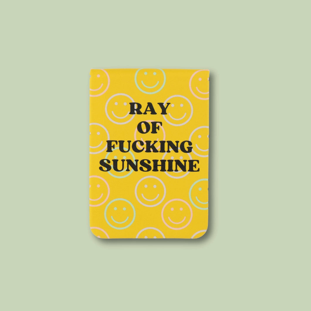 Ray Of Fucking Sunshine + Smileys Leatherette Pocket Journal