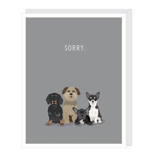 Load image into Gallery viewer, Sorry Dogs Pet Sympathy Card
