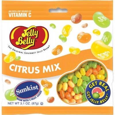 Jelly Belly Sunkist Citrus Jelly Beans Candy Peg Bags