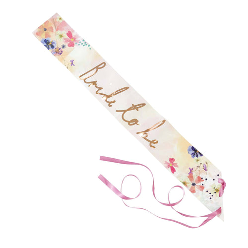 Blossom Girls 'Bride To Be' Sash Wedding Accessory - Front & Company: Gift Store
