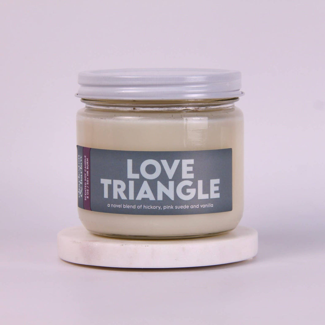 2-Wick #TBR LOVE TRIANGLE Scented Soy Wax Candle