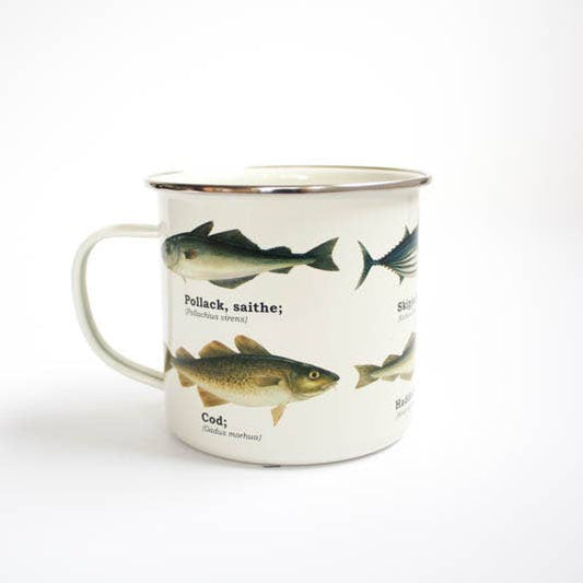 Enamel Mug - Multi Fish
