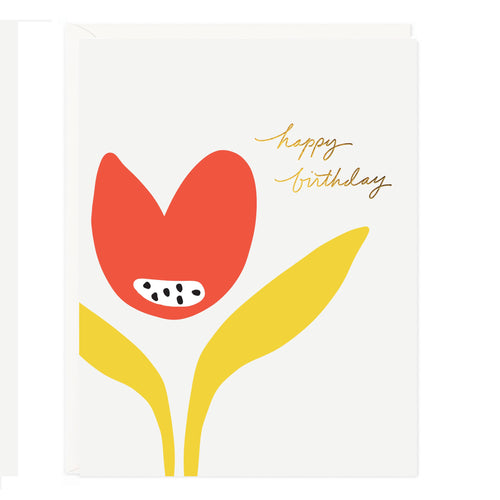 Birthday Tulip Card - Front & Company: Gift Store