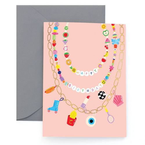 FESTIVAL BEADS - Birthday Card - Front & Company: Gift Store